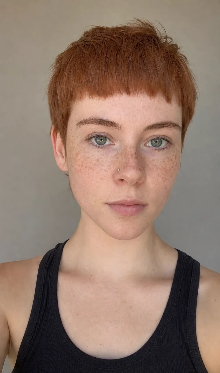 Synthetic source portrait for case 03, a 24-year-old white nonbinary person