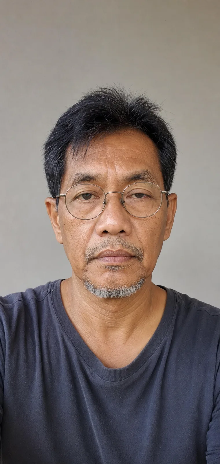 Synthetic source portrait for case 17, a 55-year-old Southeast Asian man